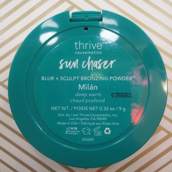🌴5/$50 THRIVE CAUSEMETICS Sun Chaser Blur + Sculpt Bronzing Powder MILAN - Picture 9 of 10